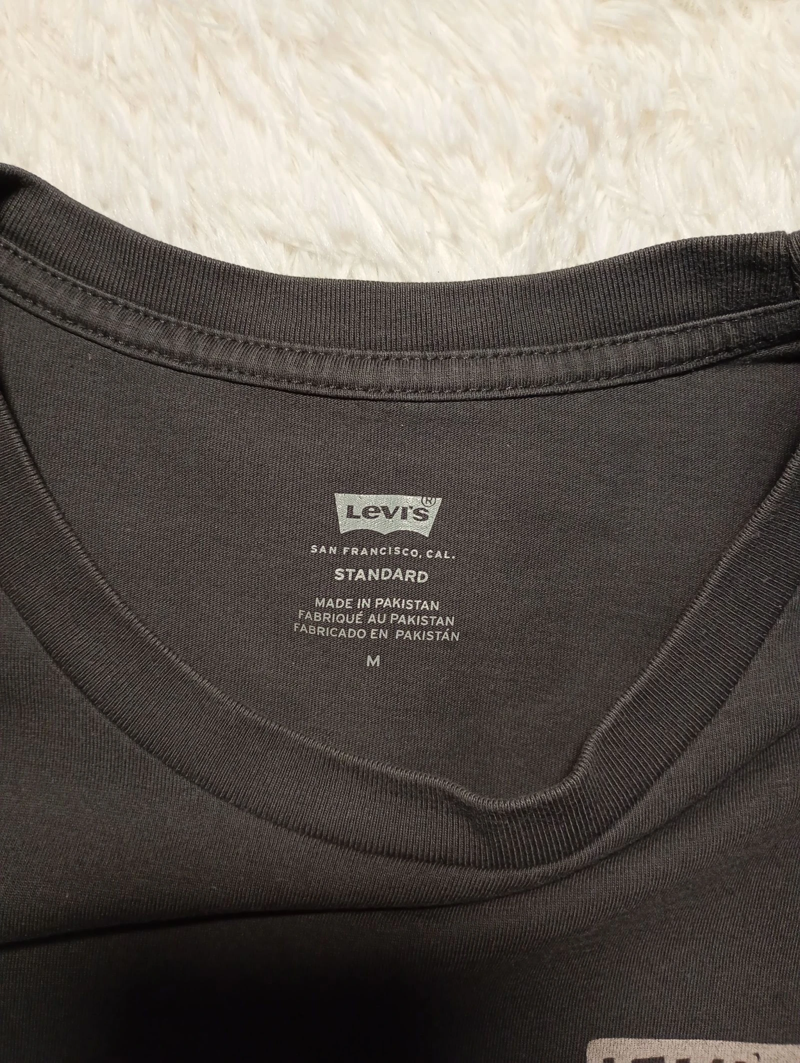 Levi's Cactus Logo T-Shirt Cinza Escuro - Tamanho Médio M – photo 6